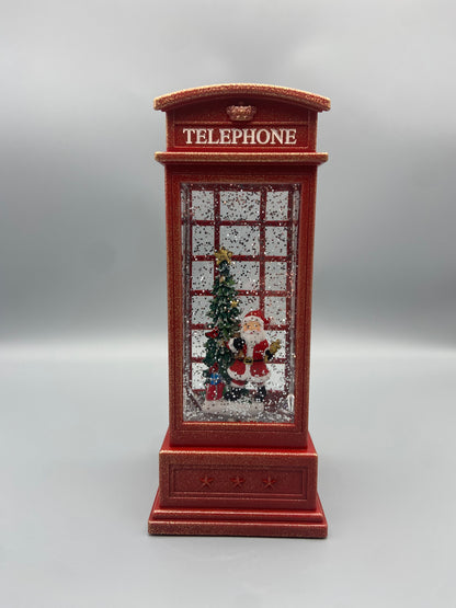 Коледно електрическо преспапие – телефонна кабина