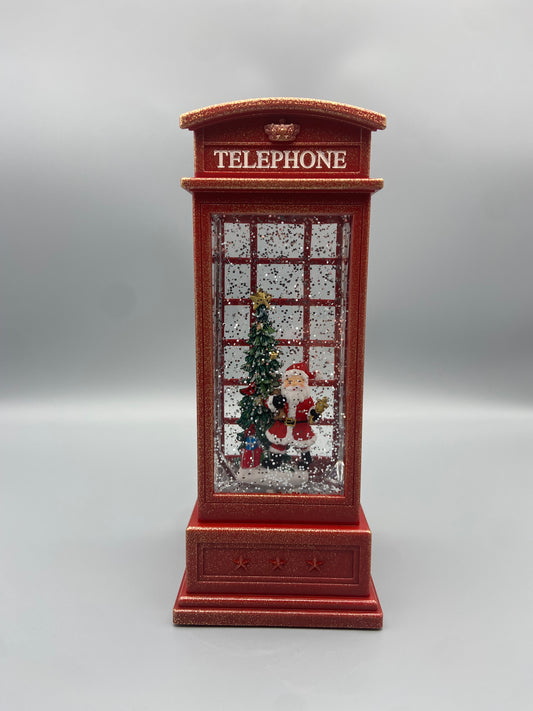 Коледно електрическо преспапие – телефонна кабина